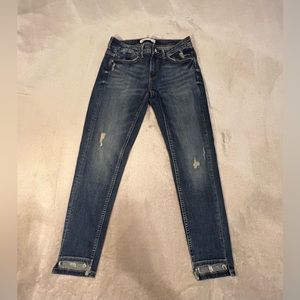 Slightly Distressed Skinny Jeans